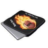 Cooler lodernder Fußball-Laptop-Kasten, Laptopschutzhülle (Vorne Knopf)