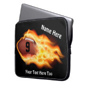 Cooler lodernder Fußball-Laptop-Kasten, Laptopschutzhülle (Vorderseite Links)