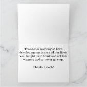 Cooler lodernder GROSSER Softball dankt Dankeskarte (Innenseite)