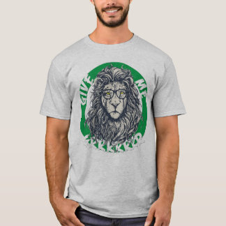 Cooler Löwe mit Brille Grafik  T-Shirt
