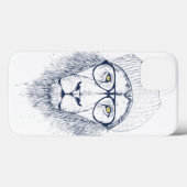 Cooler Löwe (weiß) Case-Mate iPhone Hülle (Rückseite (Horizontal))