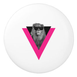 Cooler Löwenknopf Keramik Keramikknauf