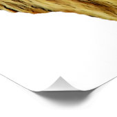 cooler Löwenkopf mit Hut, Zigarette und Monokel Poster (Ecke)