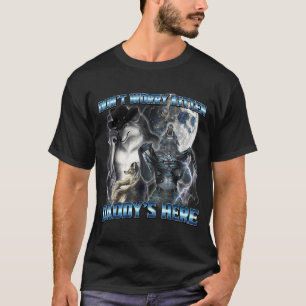 Cooler Lustiger Alpha-Wolf-Meme Keine Sorge Kätzch T-Shirt