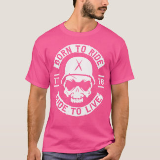 Cooler lustiger Motorrad Motorradfahrer Biker T-Shirt