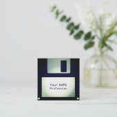 Cooler lustiger schlaffer Discblick Quadratische Visitenkarte (Stehend Vorderseite)