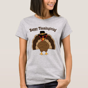 Cooler lustiger Truthahn Happy Thanksgiving benutz T-Shirt