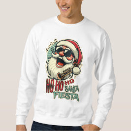 Cooler, lustiger Weihnachtsmann mit Sonnenbrille - Sweatshirt