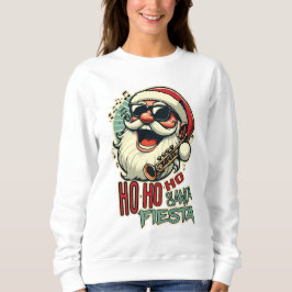 Cooler, lustiger Weihnachtsmann mit Sonnenbrille - Sweatshirt