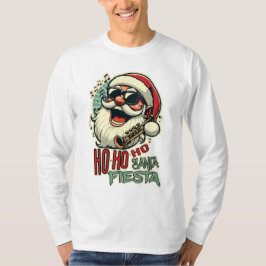 Cooler, lustiger Weihnachtsmann mit Sonnenbrille - T-Shirt