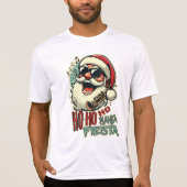 Cooler, lustiger Weihnachtsmann mit Sonnenbrille - T-Shirt (Vorderseite)