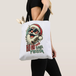 Cooler, lustiger Weihnachtsmann mit Sonnenbrille - Tasche