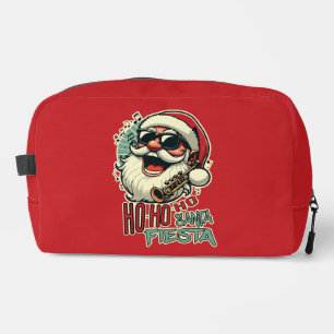 Cooler, lustiger Weihnachtsmann mit Sonnenbrille - Waschbeutel