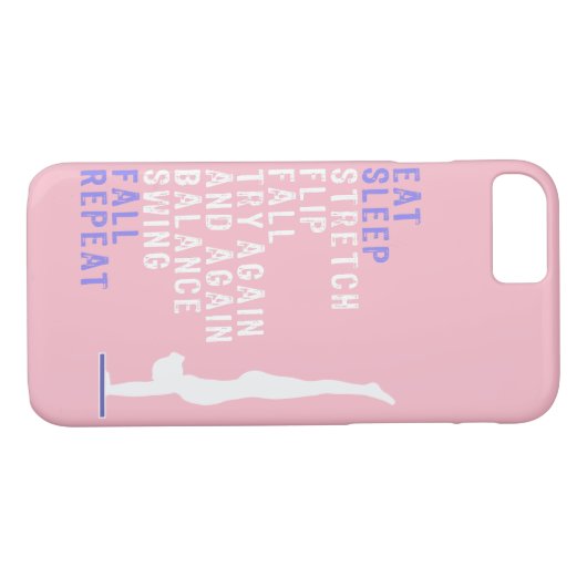 Cooler Mädchen-Gymnastik-Entwurf essen Case-Mate iPhone Hülle (Rückseite (Horizontal))