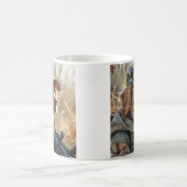 Cooler MAGA Hund mit Gun und Camouflage Niedlicher Kaffeetasse (Mittel)
