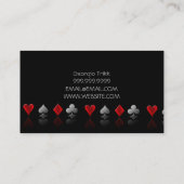 Cooler Magier, Entertainment Card Visitenkarte (Rückseite)