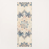 Cooler Mandala-Blush-Pink-Boho-Schriftname  Yogamatte (Vorderseite)