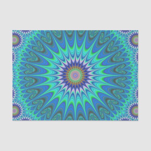 Cooler Mandala Seidenpapier (Vorderseite)
