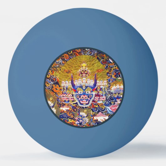 Cooler Mandala thangka Yamantaka Gott Tischtennisball (Vorderseite)