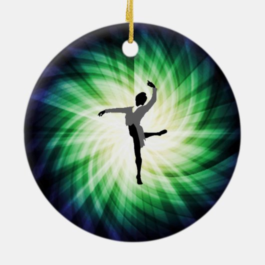 Cooler männlicher Tänzer Keramik Ornament (Hinten)