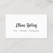 Cooler Marker Signature Script Schriftart Business Visitenkarte (Vorderseite)