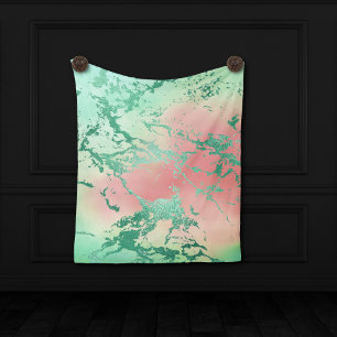 Cooler Marmor   Schöne Koral Green Ombre Hintergru Wandteppich