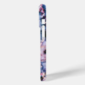 Cooler Marmor Textur blau pink weiß Case-Mate iPhone Hülle (Rückseite / Links)