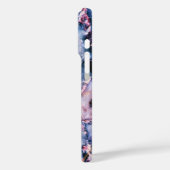 Cooler Marmor Textur blau pink weiß Case-Mate iPhone Hülle (Rückseite / Links)