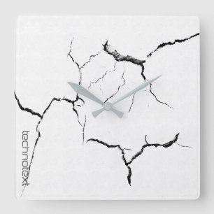 Cooler Marmorlook Quadratische Wanduhr