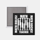 cooler Mathematiklehrer Magnet (Vorderseite/Rückseite)