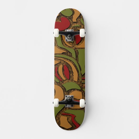 Cooler Maya-Hieroglyphen-Entwurf Skateboard (Vorderseite)