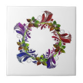 Cooler mehrfarbiger mit Blumenentwurf Fliese (Vorderseite)