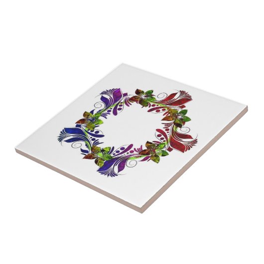 Cooler mehrfarbiger mit Blumenentwurf Fliese (Seite)