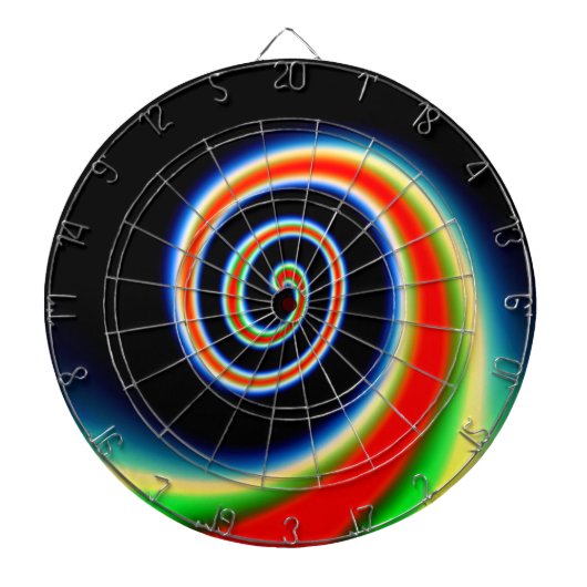 COOLER mehrfarbiger Swirl Dartscheibe (vorne)