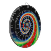 COOLER mehrfarbiger Swirl Dartscheibe (Vorderseite Links)
