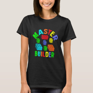 Cooler Meisterbauer Funny Gebäude Blocks lustig Ic T-Shirt