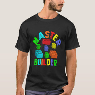 Cooler Meisterbauer Funny Gebäude Blocks lustig Ic T-Shirt