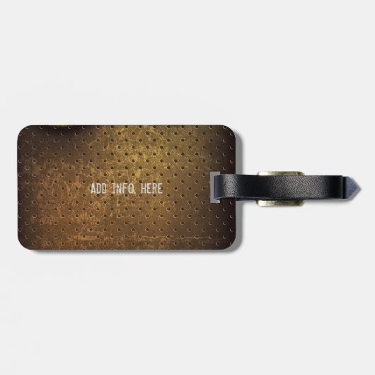 Cooler Metallgrunge-elektrische Gitarre Gepäckanhänger (Rückseite horizontal)