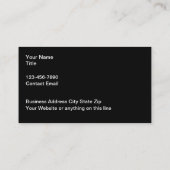 Cooler Metallic Look Visitenkarte (Rückseite)