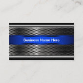 Cooler Metallic Look Visitenkarte (Vorderseite)