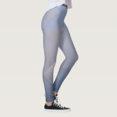Cooler metallischer AluminiumTeller grau zum Blau Leggings (Rechts)