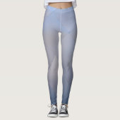 Cooler metallischer AluminiumTeller grau zum Blau Leggings (Vorderseite)