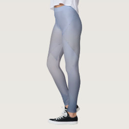 Cooler metallischer AluminiumTeller grau zum Blau Leggings