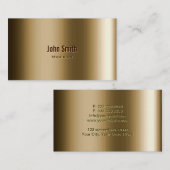 Cooler metallischer Bronzemagier Visitenkarte (Vorne/Hinten)