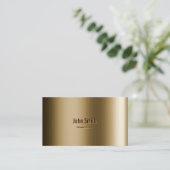 Cooler metallischer Bronzemagier Visitenkarte (Stehend Vorderseite)