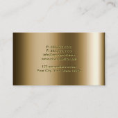 Cooler metallischer Bronzemagier Visitenkarte (Rückseite)