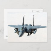 cooler Militärhubschrauber Black-Hawk f-15 Postkarte (Vorne/Hinten)