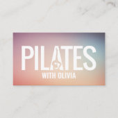 Cooler Minimal Pilates Instructor Visitenkarte (Vorderseite)