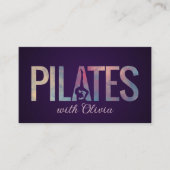 Cooler Minimal Pilates Instructor Visitenkarte (Vorderseite)