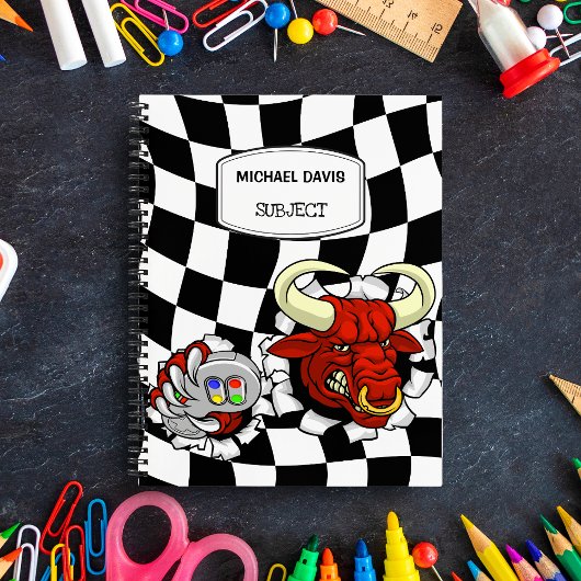 Cooler Minotaur-Videospielcontroller Notizblock